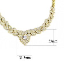 Load image into Gallery viewer, 3W1425 - Gold Brass Jewelry Sets with AAA Grade CZ  in Clear