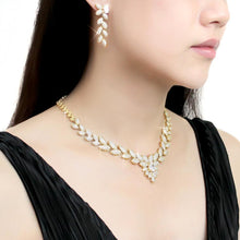 Load image into Gallery viewer, 3W1425 - Gold Brass Jewelry Sets with AAA Grade CZ  in Clear