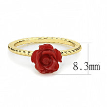 Load image into Gallery viewer, 3W1498 - Gold Brass Ring with Synthetic Synthetic Stone in Siam