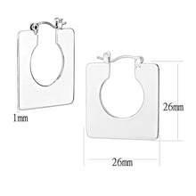 Load image into Gallery viewer, 3W1500 - Rhodium Brass Earrings with No Stone