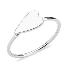 3W1618 - Rhodium Brass Ring with No Stone in No Stone