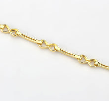 Load image into Gallery viewer, 3W1629 - Flash Gold Brass Bracelet with AAA Grade CZ in Clear