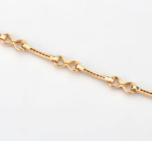 Load image into Gallery viewer, 3W1630 - Flash Rose Gold Brass Bracelet with AAA Grade CZ in Clear