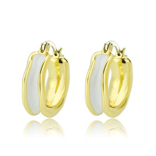 Load image into Gallery viewer, 3W1737G - Flash Gold Brass Earring with Epoxy in No Stone