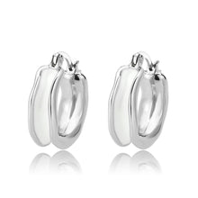 Load image into Gallery viewer, 3W1737 - Imitation Rhodium Brass Earring with Epoxy in No Stone