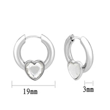 Load image into Gallery viewer, 3W1747 - Imitation Rhodium Brass Earring with Top Grade Crystal in Clear