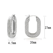 Load image into Gallery viewer, 3W1748 - Imitation Rhodium Brass Earring with Top Grade Crystal in Clear