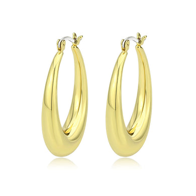 3W1749G - Flash Gold Brass Earring with NoStone in No Stone