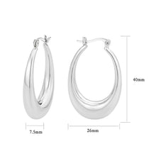 Load image into Gallery viewer, 3W1749 - Imitation Rhodium Brass Earring with NoStone in No Stone