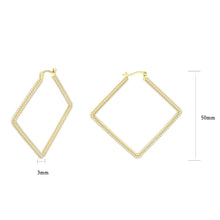 Load image into Gallery viewer, 3W1786 - Flash Gold Brass Earring with Synthetic in White
