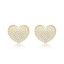 Load image into Gallery viewer, 3W1787 - Flash Gold Brass Earring with Synthetic in White