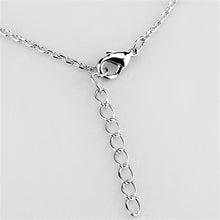 Load image into Gallery viewer, 3W443 - Rhodium Brass Necklace with AAA Grade CZ  in Clear
