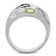 Load image into Gallery viewer, 3W605 - Rhodium Brass Ring with AAA Grade CZ  in Multi Color