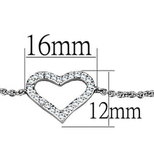 Load image into Gallery viewer, 3W713 - Rhodium Brass Bracelet with AAA Grade CZ  in Clear