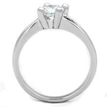 Load image into Gallery viewer, 3W764 - Rhodium Brass Ring with AAA Grade CZ  in Clear