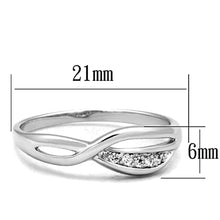 Load image into Gallery viewer, 3W768 - Rhodium Brass Ring with AAA Grade CZ  in Clear