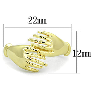 3W834 - Gold Brass Ring with No Stone