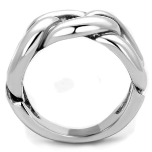 3W874 - Rhodium Brass Ring with No Stone