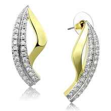 Load image into Gallery viewer, 3W942 - Gold+Rhodium Brass Jewelry Sets with AAA Grade CZ  in Clear
