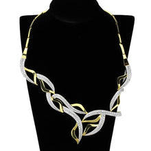 Load image into Gallery viewer, 3W942 - Gold+Rhodium Brass Jewelry Sets with AAA Grade CZ  in Clear
