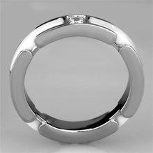 Load image into Gallery viewer, 3W963 - High polished (no plating) Stainless Steel Ring with Ceramic  in White