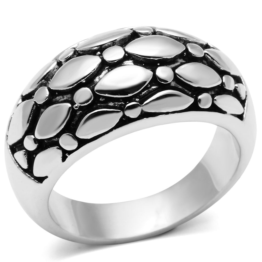 3W042 - Rhodium Brass Ring with No Stone