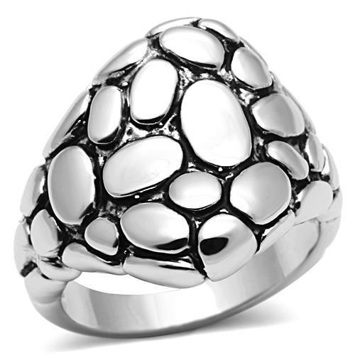 3W047 - Rhodium Brass Ring with No Stone