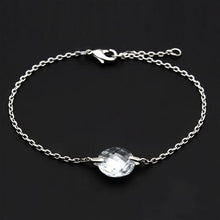 Load image into Gallery viewer, 3W066 - Rhodium Brass Bracelet with AAA Grade CZ  in Clear
