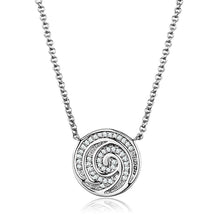 Load image into Gallery viewer, 3W1029 - Rhodium Brass Chain Pendant with AAA Grade CZ  in Clear