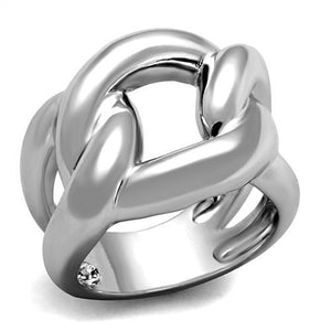 3W1074 - Rhodium Brass Ring with No Stone