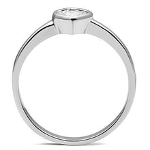 Load image into Gallery viewer, 3W107 - Rhodium Brass Ring with AAA Grade CZ  in Clear