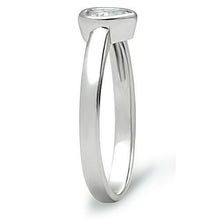 Load image into Gallery viewer, 3W107 - Rhodium Brass Ring with AAA Grade CZ  in Clear