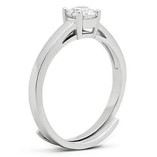 Load image into Gallery viewer, 3W112 - Rhodium Brass Ring with AAA Grade CZ  in Clear