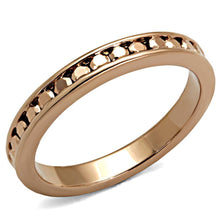 Load image into Gallery viewer, 3W1139 - IP Rose Gold(Ion Plating) Brass Ring with AAA Grade CZ  in Metallic Light Gold