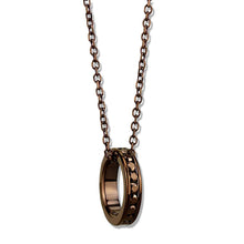 Load image into Gallery viewer, 3W1143 - IP Coffee light Brass Chain Pendant with Top Grade Crystal  in Light Coffee