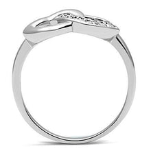 Load image into Gallery viewer, 3W123 - Rhodium Brass Ring with AAA Grade CZ  in Clear