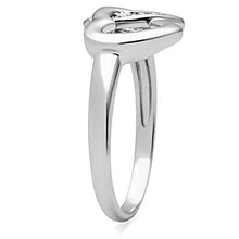 Load image into Gallery viewer, 3W123 - Rhodium Brass Ring with AAA Grade CZ  in Clear