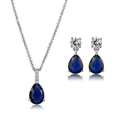 3W1358 Rhodium Brass Jewelry Sets with Synthetic in Montana