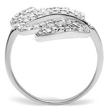 Load image into Gallery viewer, 3W138 - Rhodium Brass Ring with AAA Grade CZ  in Clear