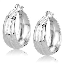 Load image into Gallery viewer, 3W1396 - Rhodium Brass Earrings with No Stone