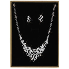 Load image into Gallery viewer, 3W1426 - Rhodium Brass Jewelry Sets with AAA Grade CZ  in Clear
