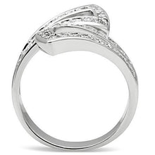 Load image into Gallery viewer, 3W150 - Rhodium Brass Ring with AAA Grade CZ  in Clear