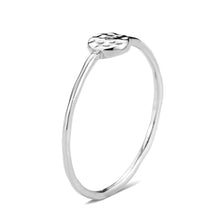 Load image into Gallery viewer, 3W1614 - Rhodium Brass Ring with AAA Grade CZ in Clear