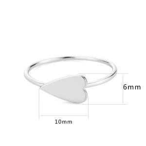 3W1618 - Rhodium Brass Ring with No Stone in No Stone