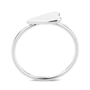 3W1618 - Rhodium Brass Ring with No Stone in No Stone