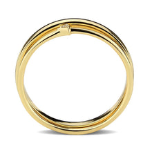 Load image into Gallery viewer, 3W1624 - Flash Gold Brass Ring with AAA Grade CZ in Clear