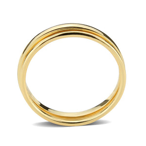 3W1626 - Flash Gold Brass Ring with No Stone in No Stone