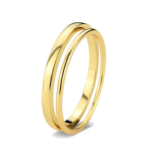 3W1626 - Flash Gold Brass Ring with No Stone in No Stone