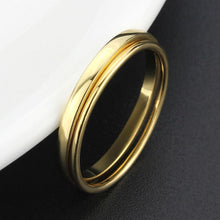 Load image into Gallery viewer, 3W1626 - Flash Gold Brass Ring with No Stone in No Stone