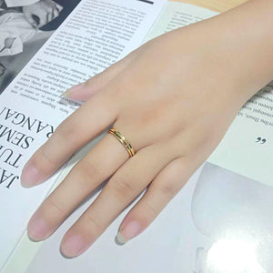 3W1626 - Flash Gold Brass Ring with No Stone in No Stone
